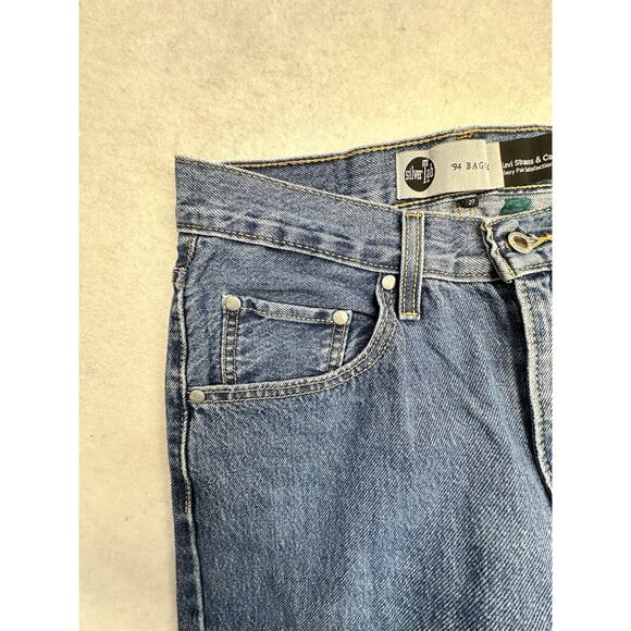 Levi's Silver Tab 94 Baggy Jeans Relaxed Fit Denim Pants Mens Size 27x31 - Picture 7 of 10